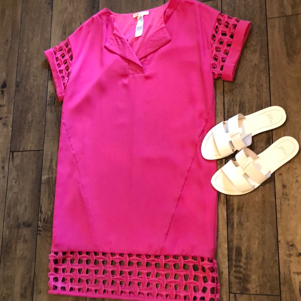Esley Pink Shift Dress
